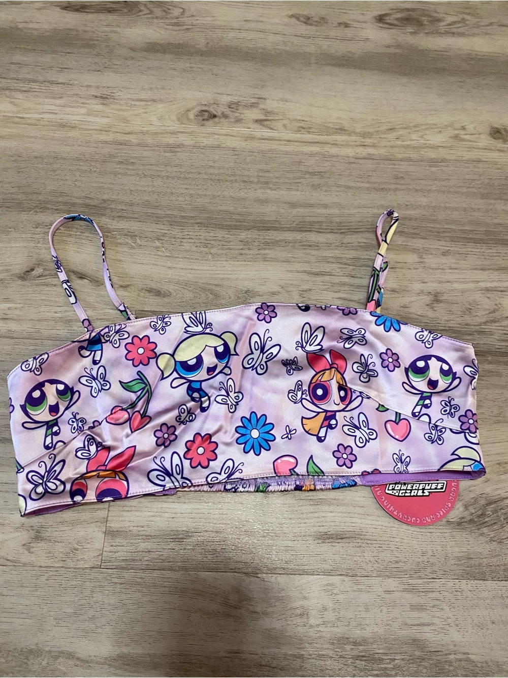 Dolls Kill x The Powerpuff girls Little Angels Satin Crop Top- NWT - Picture 2 of 11
